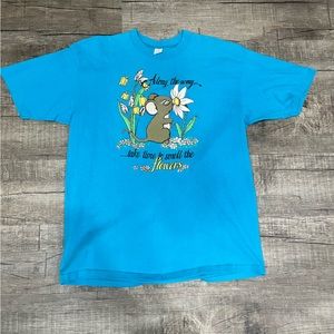 Vintage single-stitched nature flower tee